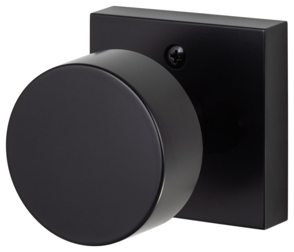 Zurich Square Knob, Flat Black, Dummy