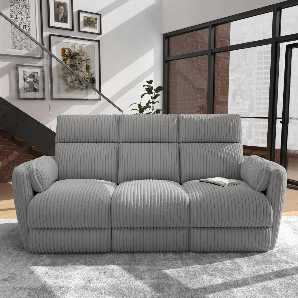Radius Mineral Power Reclining Sofa and Recliner