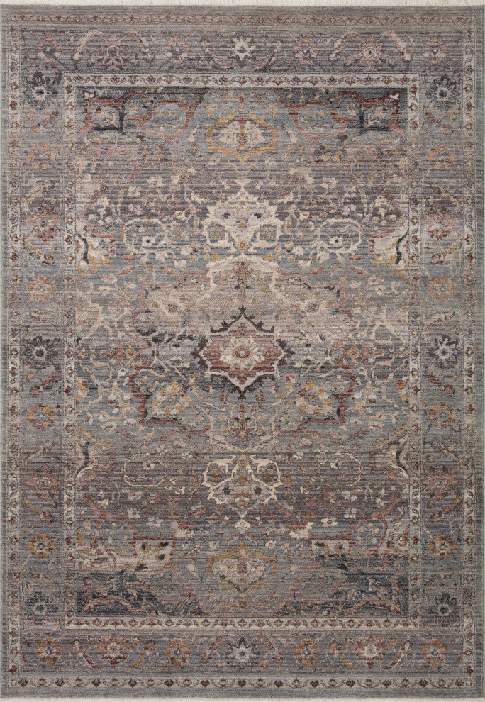 Loloi Lyra Sky / Multi 18" x 18" Sample Rug