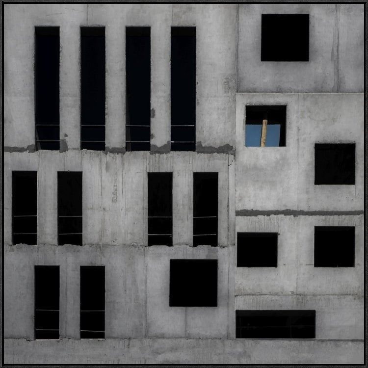 "Isolation Cell" Framed Canvas Giclee by Gilbert Claes, 37x37"