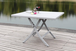 Safavieh Samana Square Indoor-Outdoor Folding Table, Grey