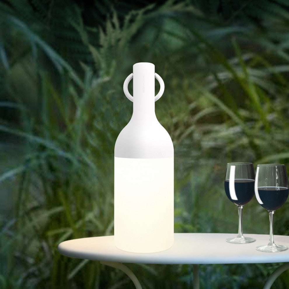 ELO LED Portable Table Lamp, White