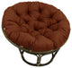 44" Solid Outdoor Polyester Papasan Cushion, Fits 42" Papasan Frame, Cinnamon