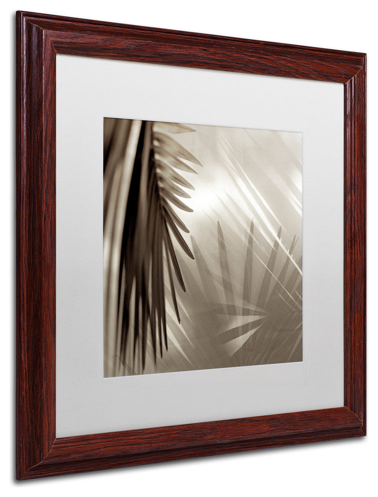 Alan Blaustein 'Florison 55' Art, Wood Frame, White Mat, 16x16