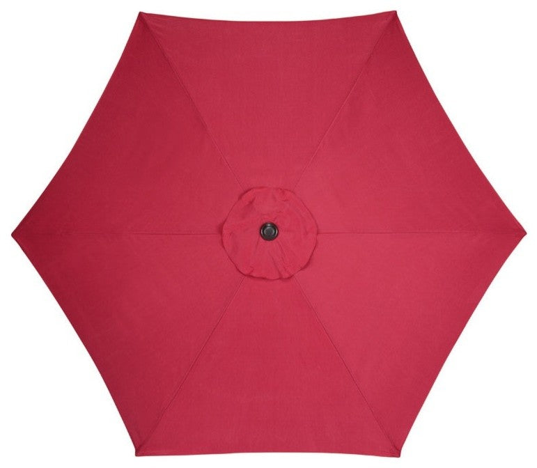 Living Accents UM90BKOBD27RED Market Umbrella, 9', Red