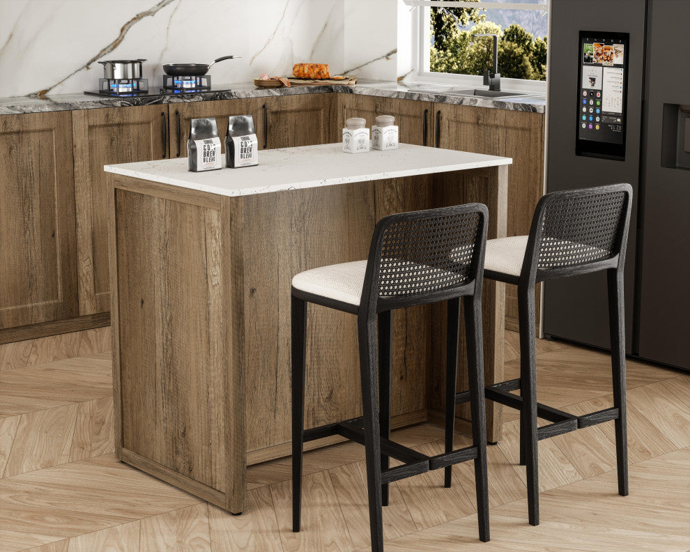 Home Living 42" Kitchen Island, Natural Oak