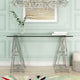 Modrest Ostro Modern Stainless Steel, Glass Desk