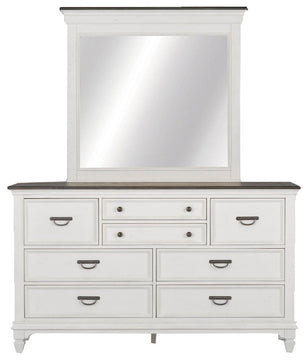 King California Panel Bed, Dresser & Mirror, Night Stand