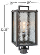 N7073RB 1 Light Outdoor Post Lighting in Oil Rubbed Bronze finish, 10.13"W x 22.