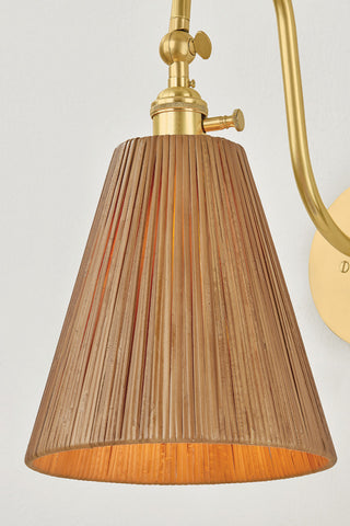 Hudson Valley Lighting Ruthin Wall Sconce, Aged Brass