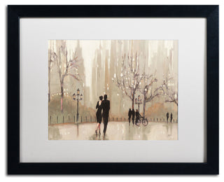 'An Evening Out Neutral' Matted Framed Canvas Art by Julia Purinton