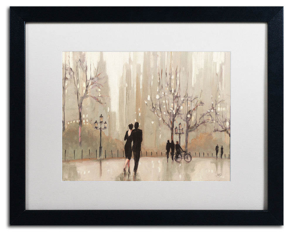 'An Evening Out Neutral' Matted Framed Canvas Art by Julia Purinton