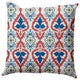 Bombay Decorative Throw Pillow, Dark Cobalt Blue, 18"x18"