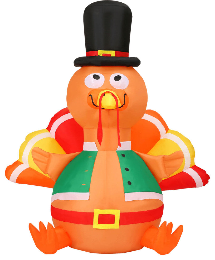 6-Ft. Turkey Inflatable With Lights
