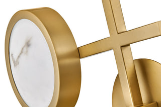 Fredrick Ramond Cava Large Flush Mount, Lacquered Brass