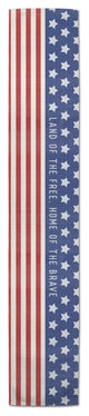 Land of the Free Home of the Brave 16x90 Cotton Twill Runner
