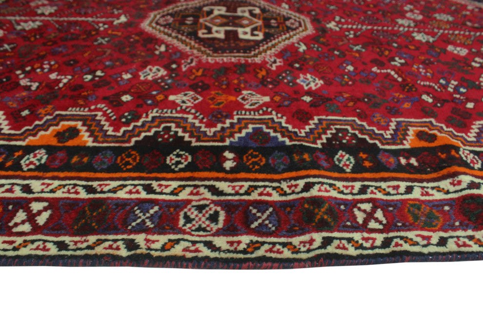 Fine Vintage Distressed Belleza Red Rug