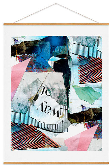 Cayenablanca Street Collage Art Print
