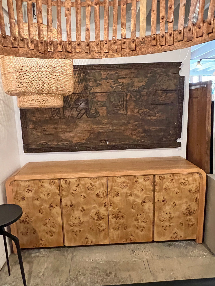 Modern Burl Sideboard