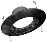 DCR56 LED Recessed Downlight Retrofit, Black, Smooth, 3000k (Soft White)