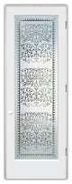 Pantry Door - Victorian Lace - Primed - 24" x 84" - Knob on Left - Pull Open
