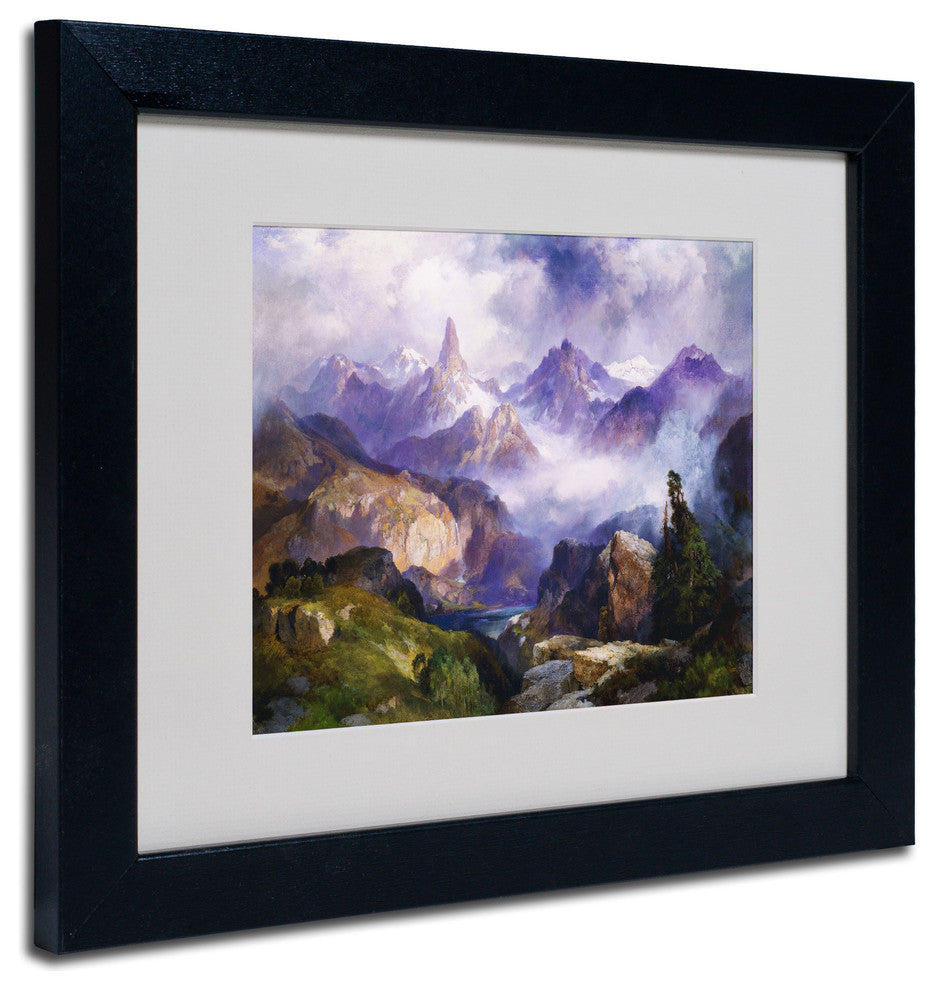 'Index Peak, 1914' Matted Framed Canvas Art by Thomas Moran