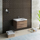 Fresca Tuscany 32" Rosewood Wall Hung Cabinet With Integrated Sink