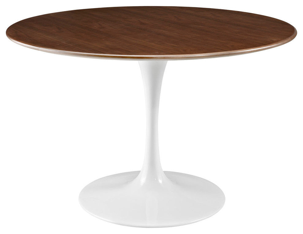 Modern Contemporary Kitchen 47" Wood Dining Table Walnut