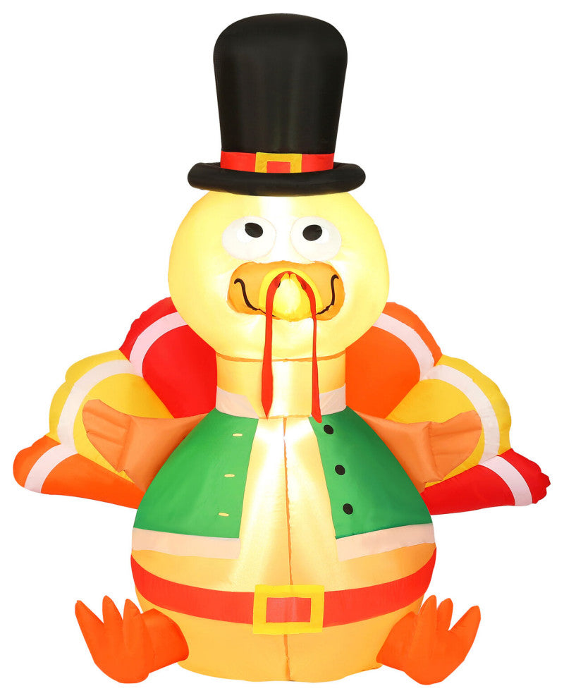 6-Ft. Turkey Inflatable With Lights