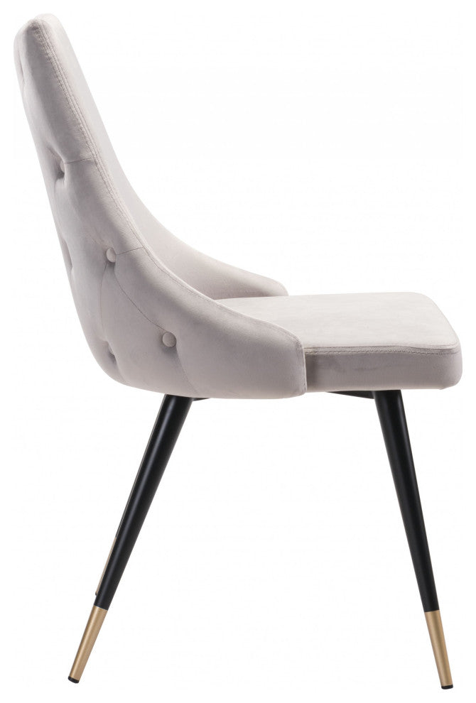 Piccolo Dining Chair, Set of 2 Gray