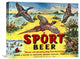 "Sport Beer" Stretched Canvas Giclee by Vintage Booze Labels, 22"x18"