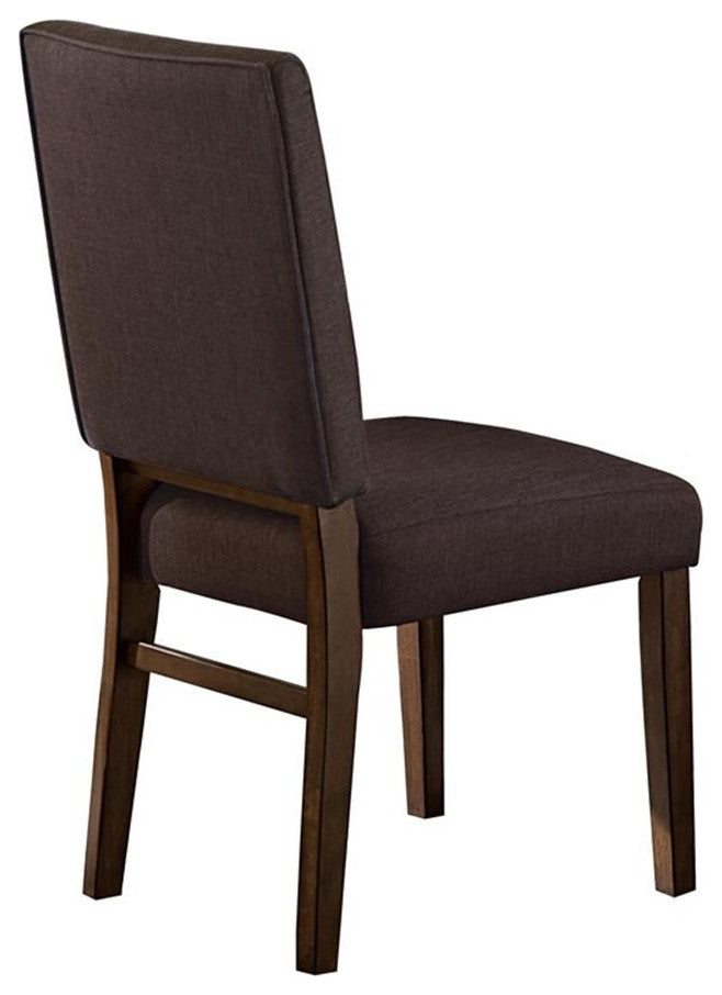 Lexicon Contemporary Wood Dining Room Chair in Walnut (Set of 2)