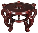 Oriental Porcelain Fish Bowl Stand, 13.5"