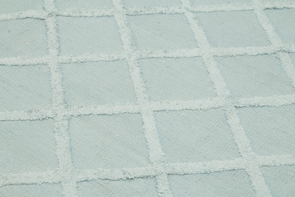 Rug N Carpet - Handwoven Modern Design 8' 0'' x 10' 0'' Wool Flatweave Kilim Rug