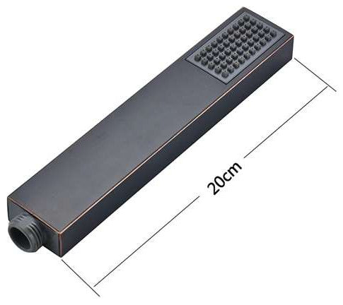 Fontana Peru Dark Oil Rubbed Bronze Rainfall LED Shower, Massage Jets