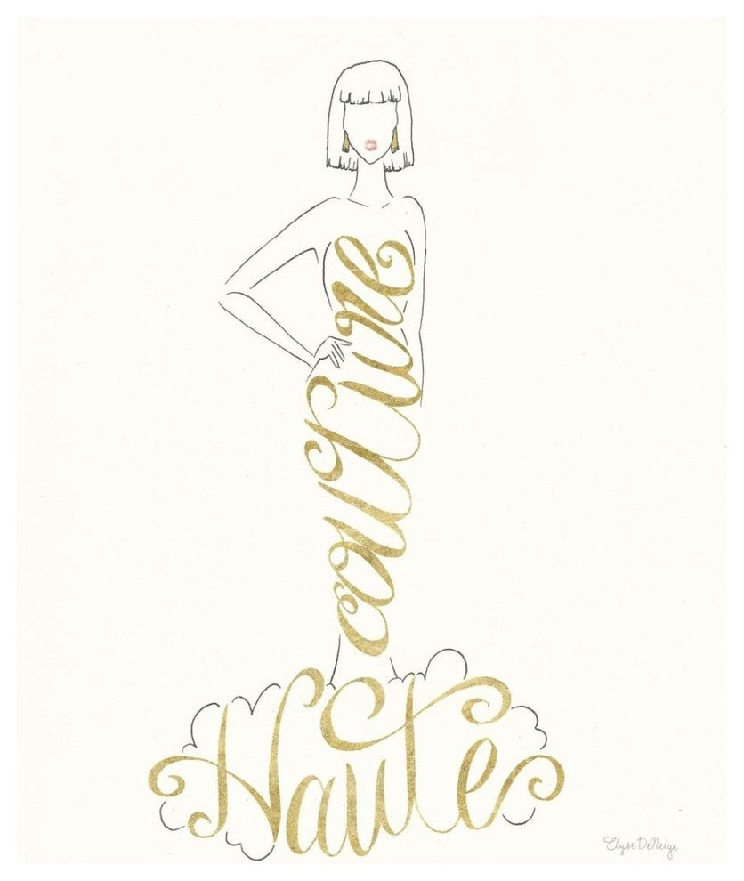 "Stylish Sayings IV" Digital Paper Print by Elyse DeNeige, 24"x30"