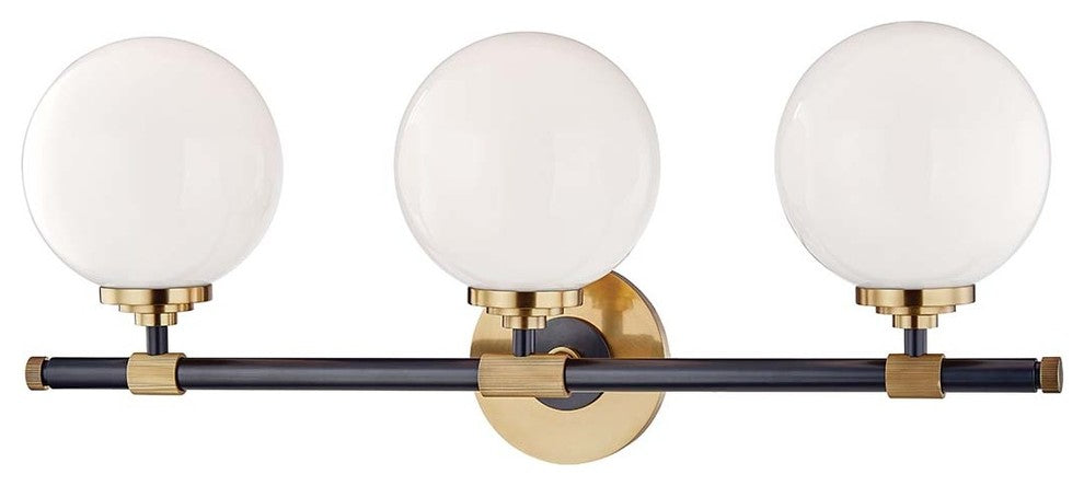 Bowery 3-Light Bath Bracket, Aged Old Bronze