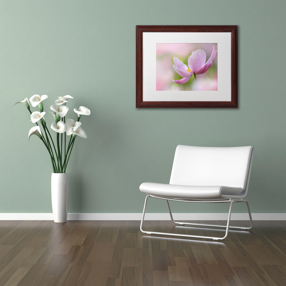 Cora Niele 'Pink Anemone' Matted Framed Art