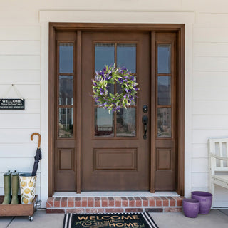Lavender and Foliage Artificial Spring Wreath 24"