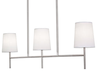 Rose 36'' 3-Light Linear Pendant - Candelabra Base - Satin Nickel