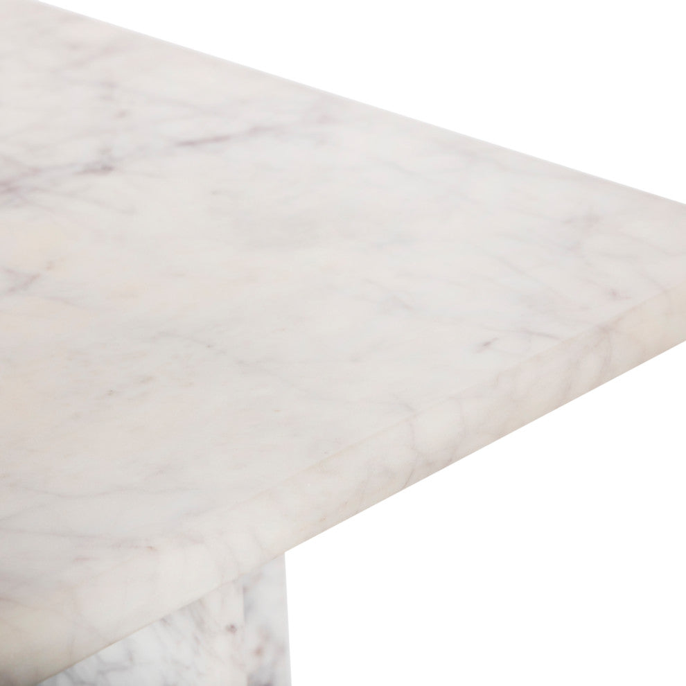 Verona End Table, White