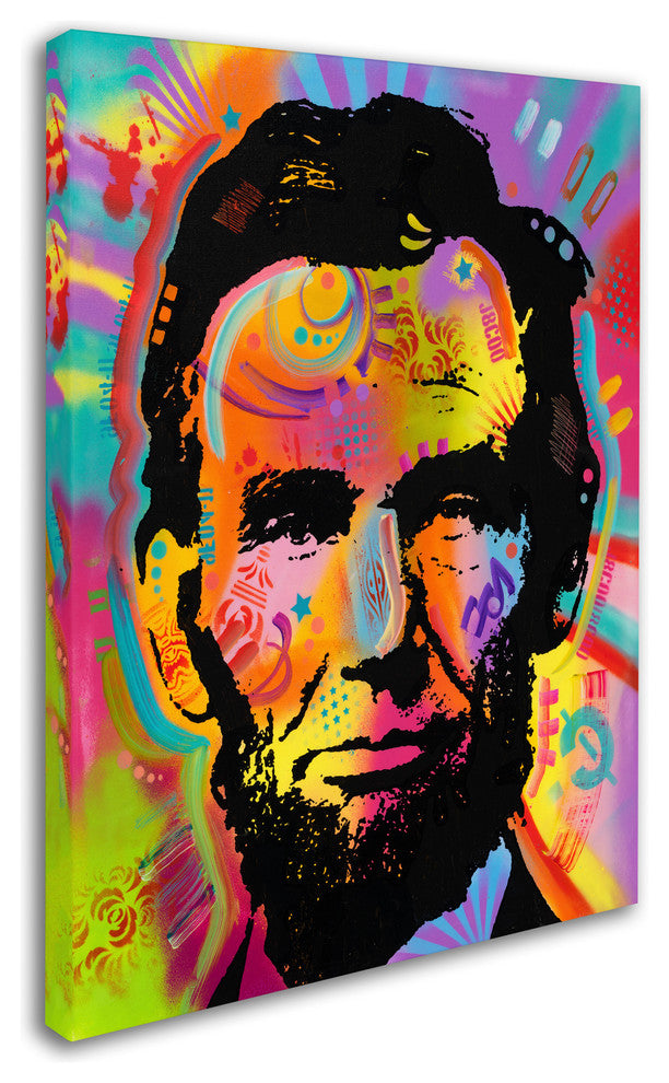 Dean Russo 'Abraham Lincoln IV' Canvas Art, 35x47