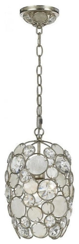 Palla 1-Light Mini Chandelier, Antique Silver Finish
