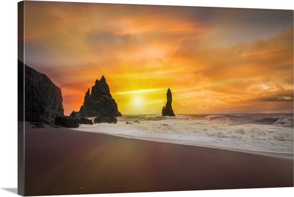 "The Golden Sunlight" Wrapped Canvas Art Print, 36"x24"x1.5"