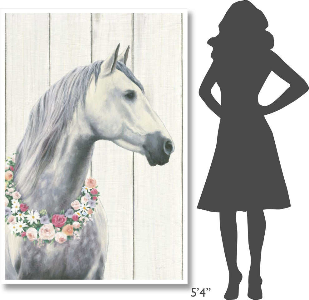 "Spirit Stallion I on Wood no Lace" Digital Paper Print by James Wiens, 42"x62"