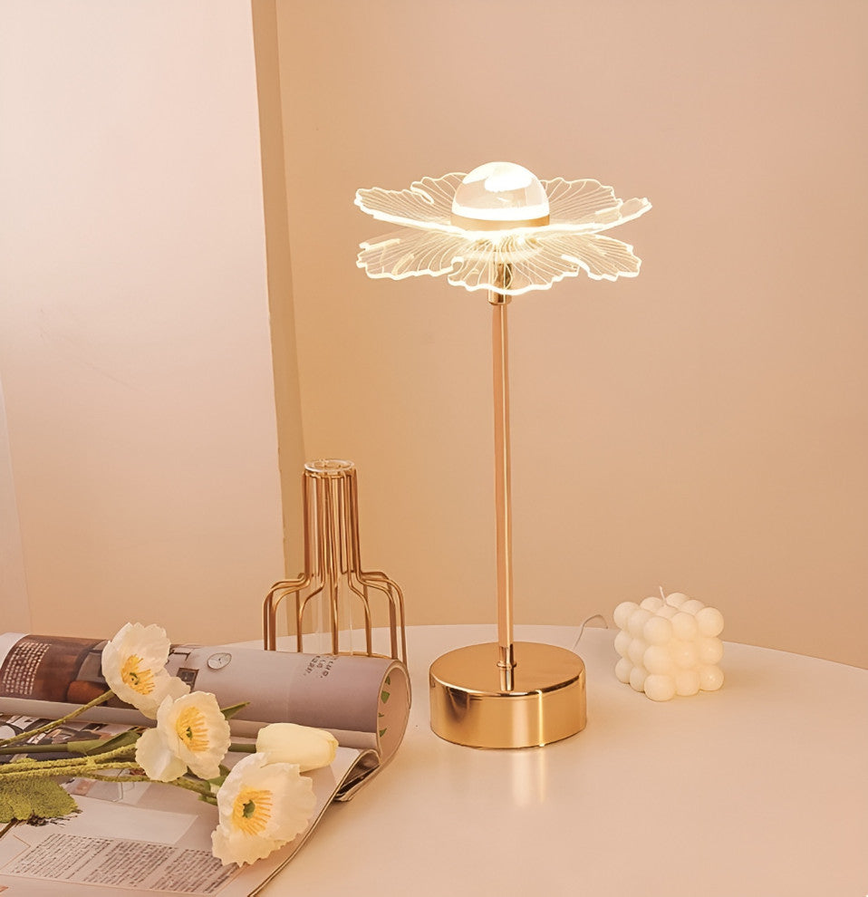 Heiden | Magic Table LED Lamp in the Shape of Butterfly, Sun Flower