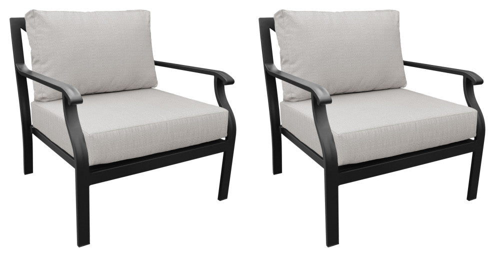 kathy ireland Madison Ave. Club Chair 2 Per Box, Truffle