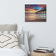 Dreamy Pier at Sunset Coastal Landscape Photo Canvas Wall Art Prints, 16" X 20"