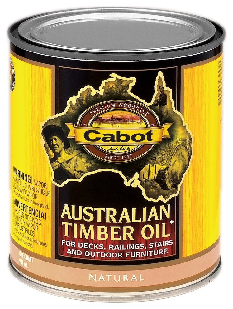 Cabot 3400 Australian Timber Oil Penetrating formula, Natural, 1 Quart