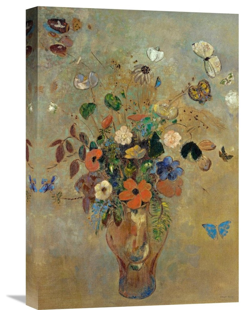 "Bouquet of Flowers with Butterflies" Artwork, 15"x22"